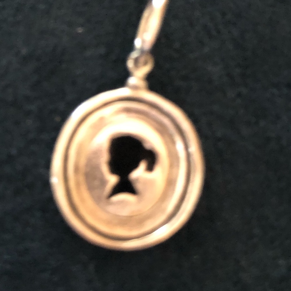 Girl Silhouette Charm